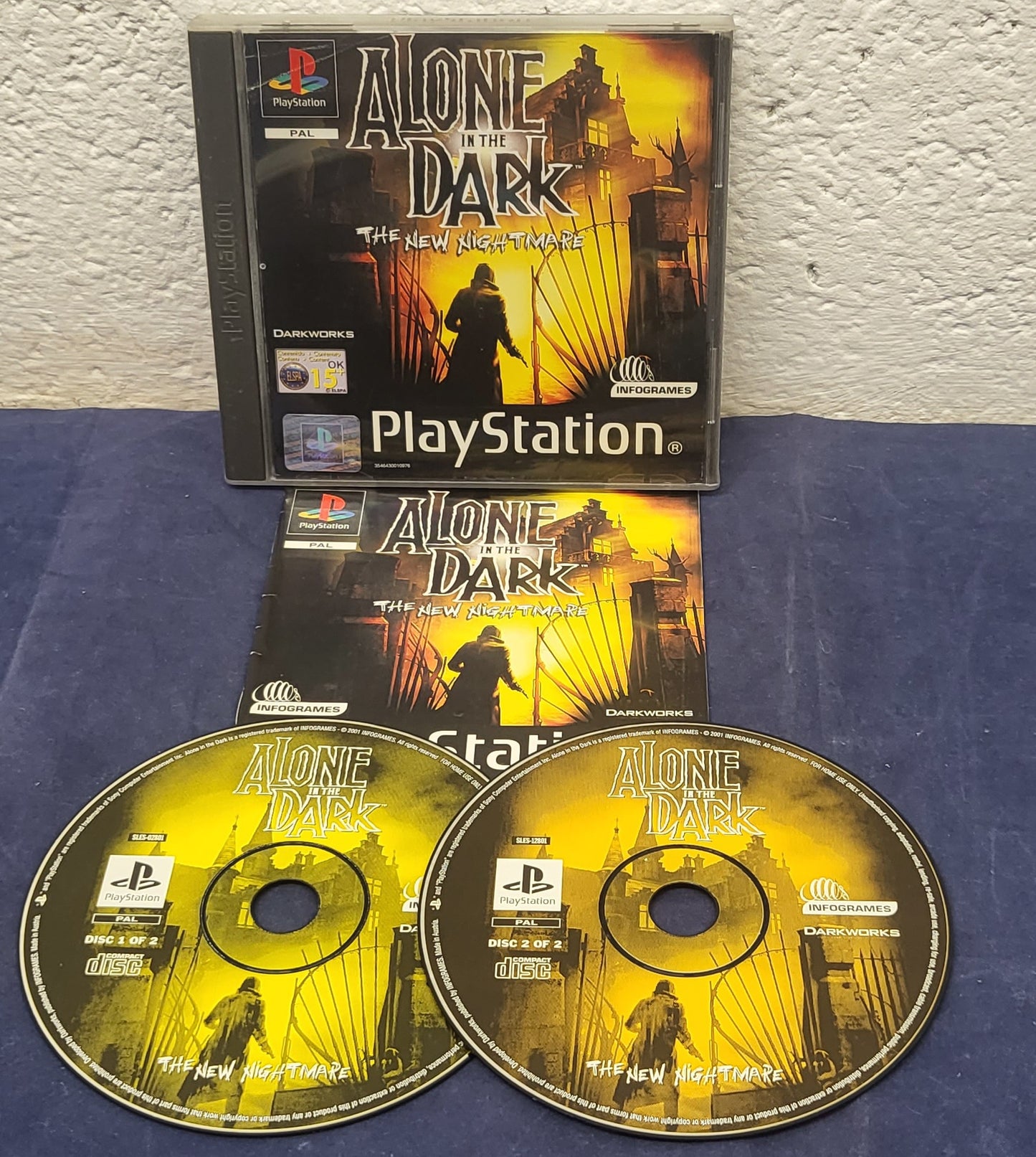 Alone in the Dark the New Nightmare Sony Playstation 1 (PS1) Game