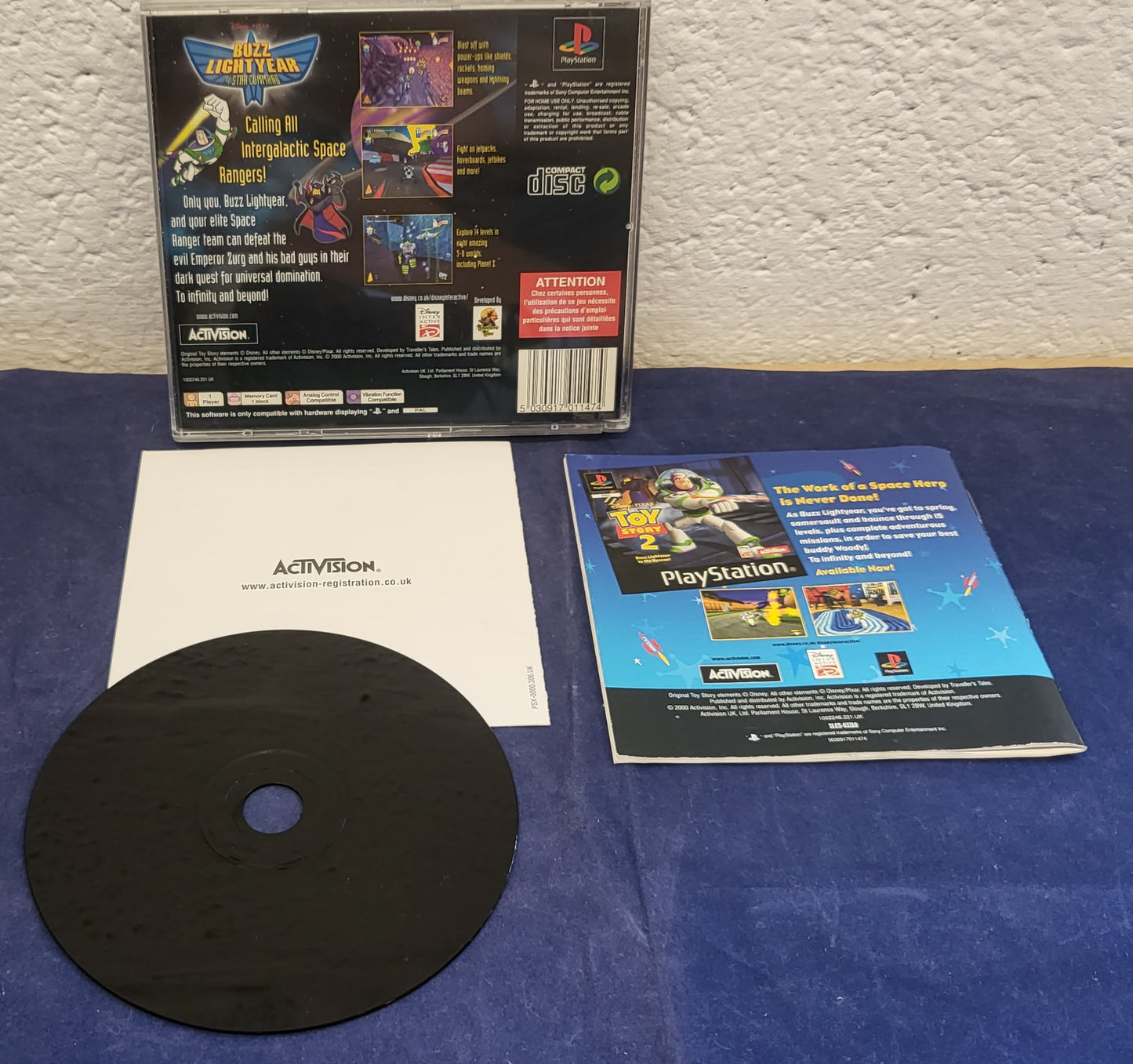 Buzz Lightyear of Star Command Sony Playstation 1 (PS1) Game
