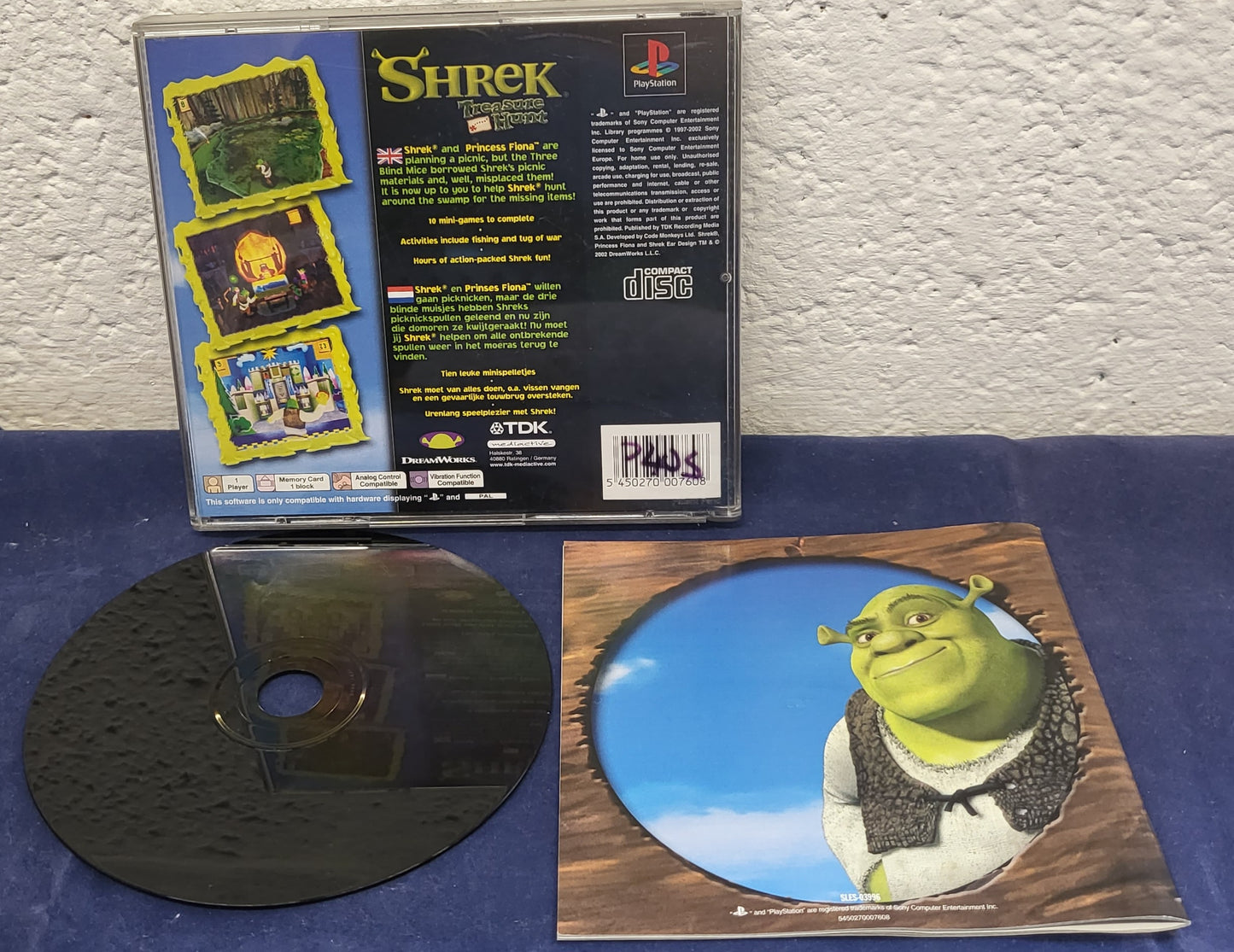 Shrek Treasure Hunt Sony Playstation 1 (PS1) Game