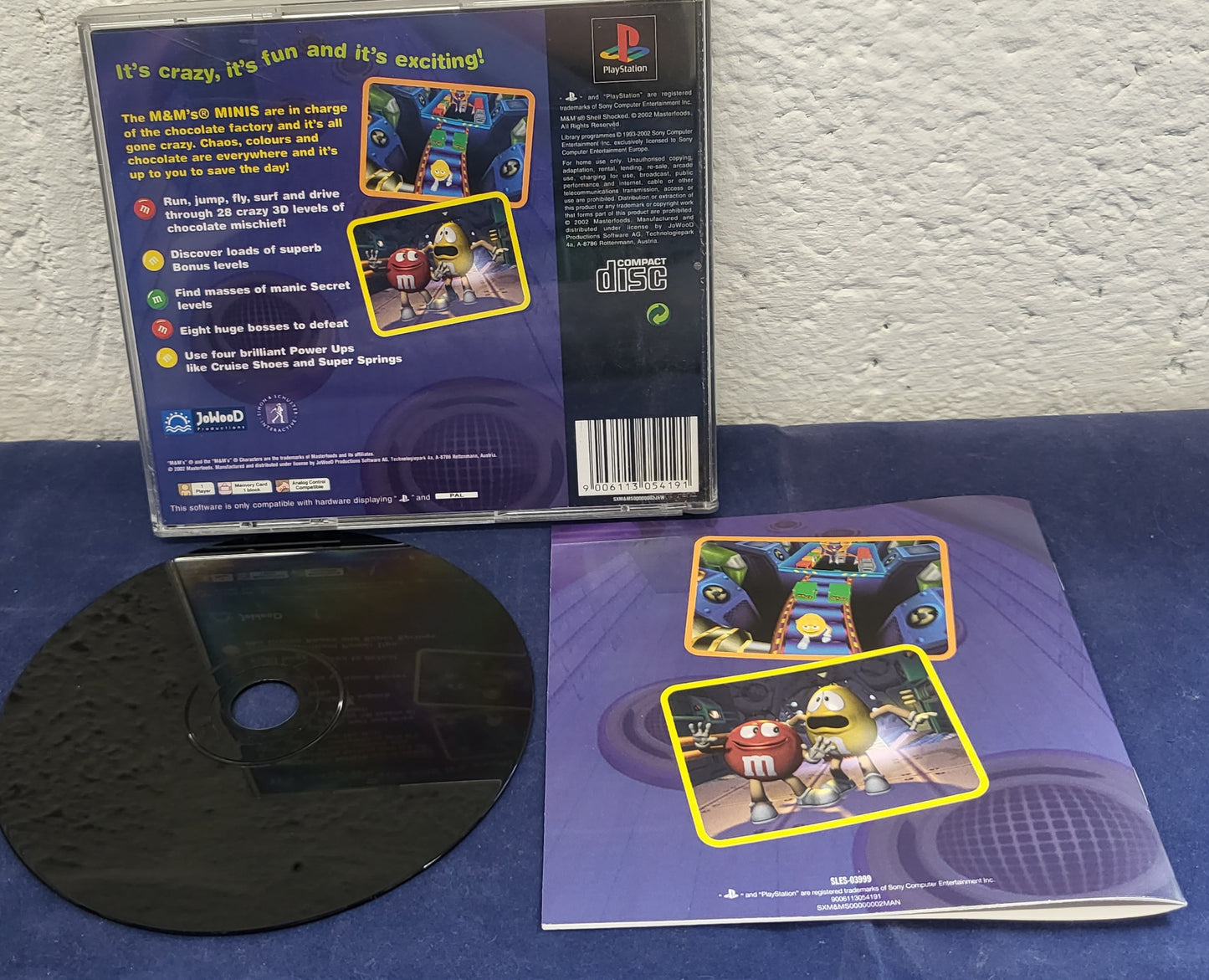 M&M's Shell Shocked Sony Playstation 1 (PS1) Game