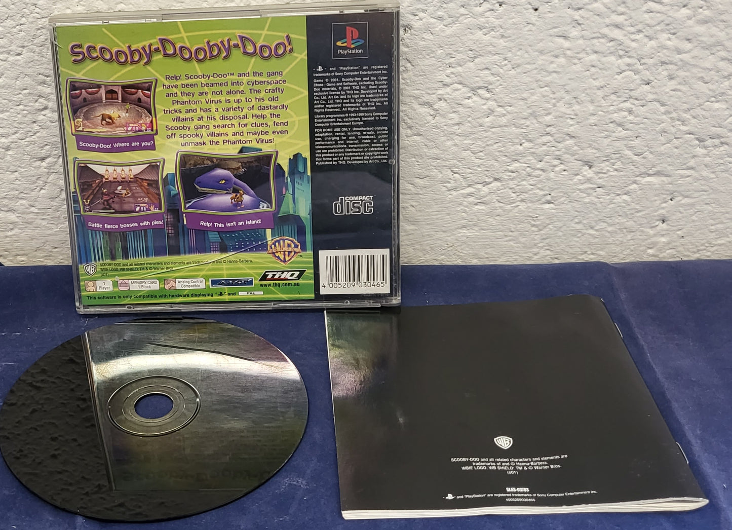 Scooby Doo and the Cyber Chase Sony Playstation 1 (PS1) Game