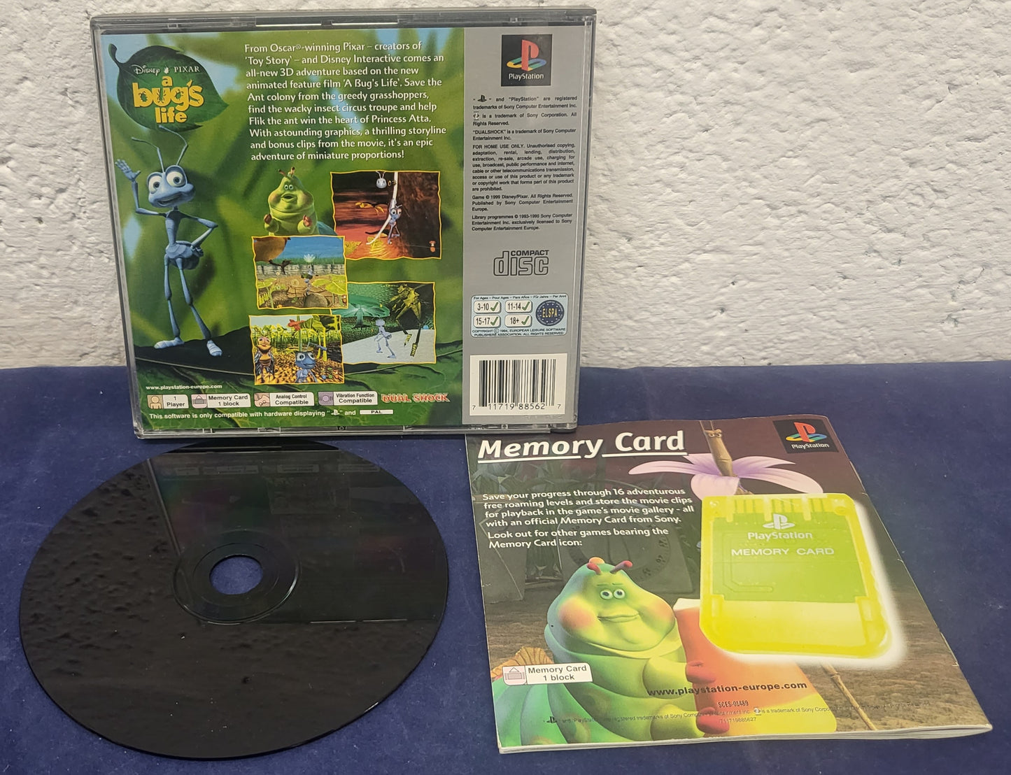 A Bug's Life Platinum Sony Playstation 1 (PS1) Game