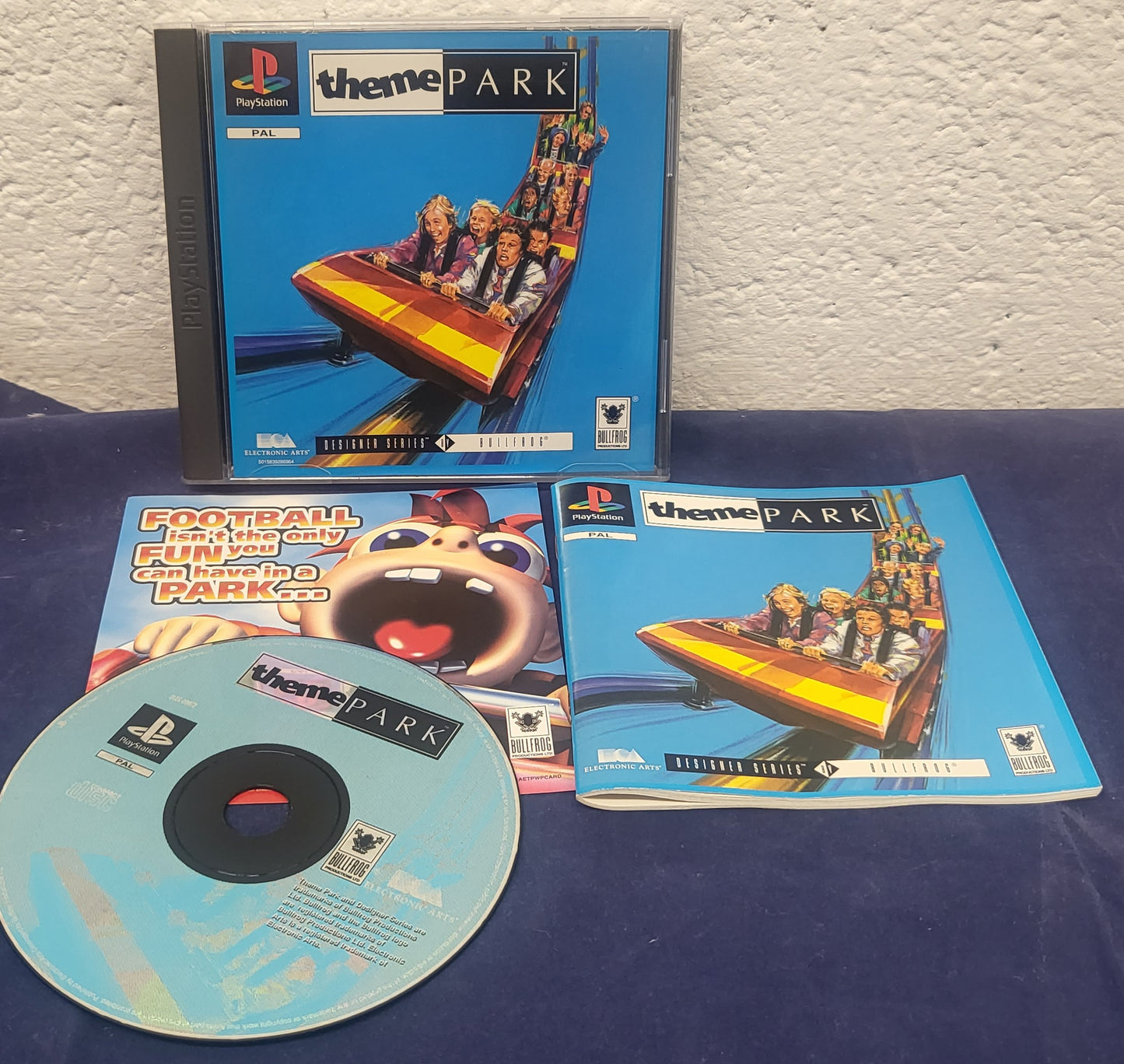 Theme Park Sony Playstation 1 (PS1) Game