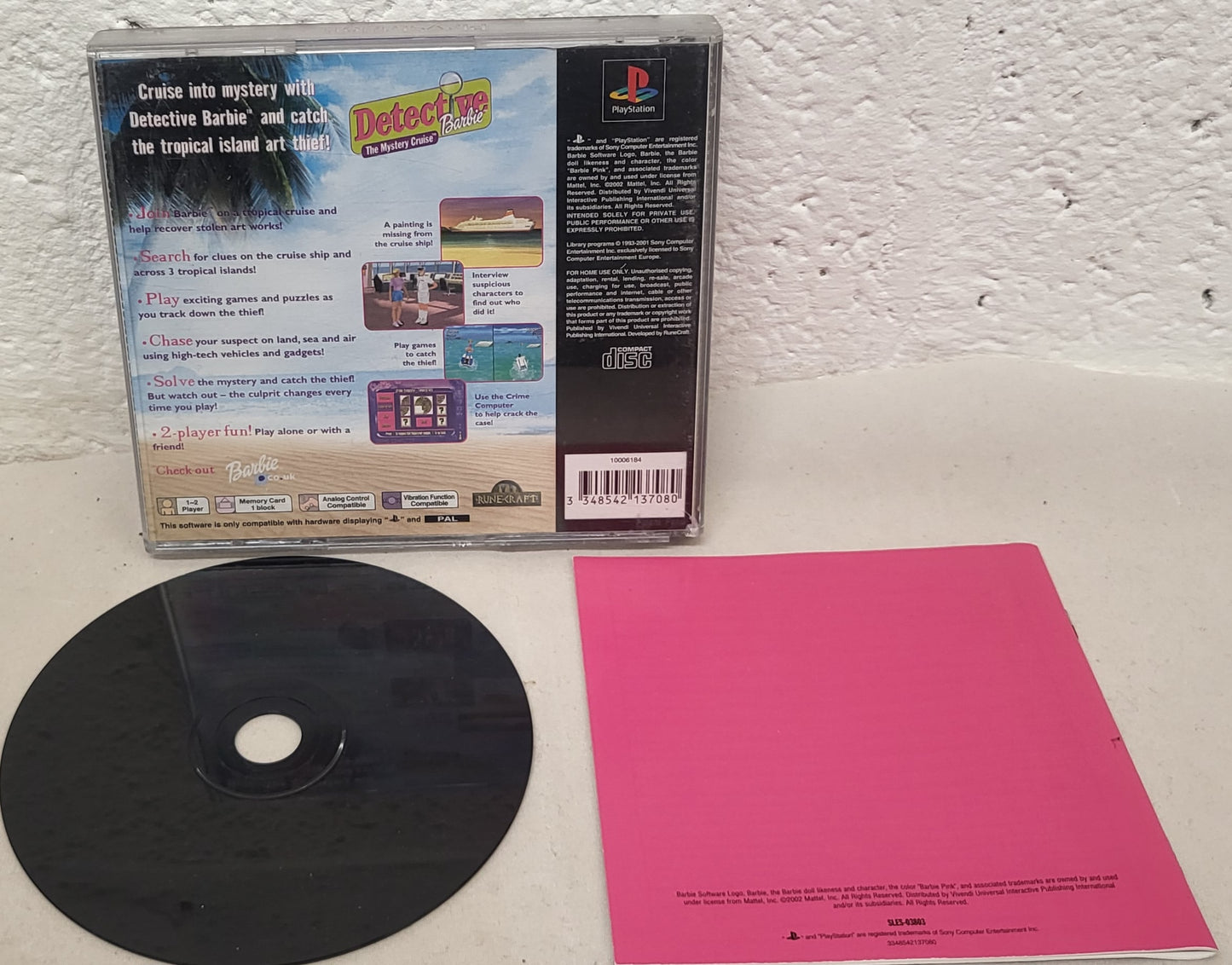 Detective Barbie Mystery Cruise Sony Playstation 1 (PS1)