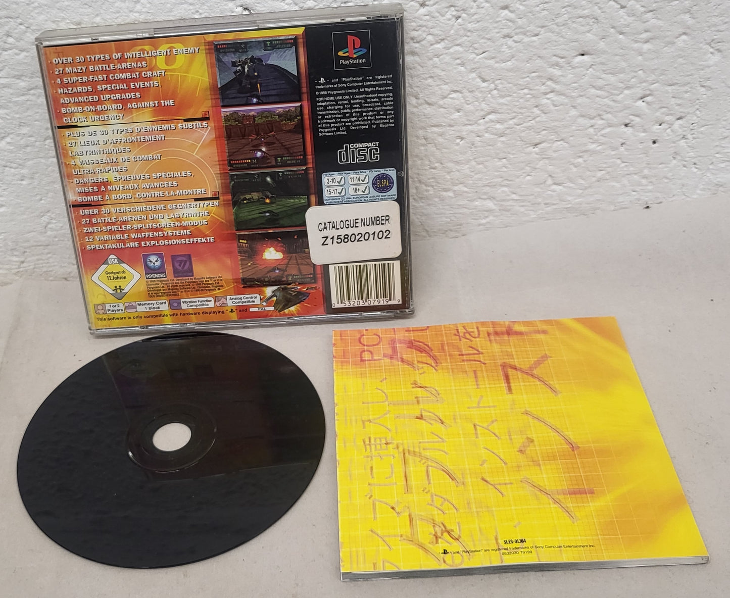 Eliminator Sony Playstation 1 (PS1) RARE Game