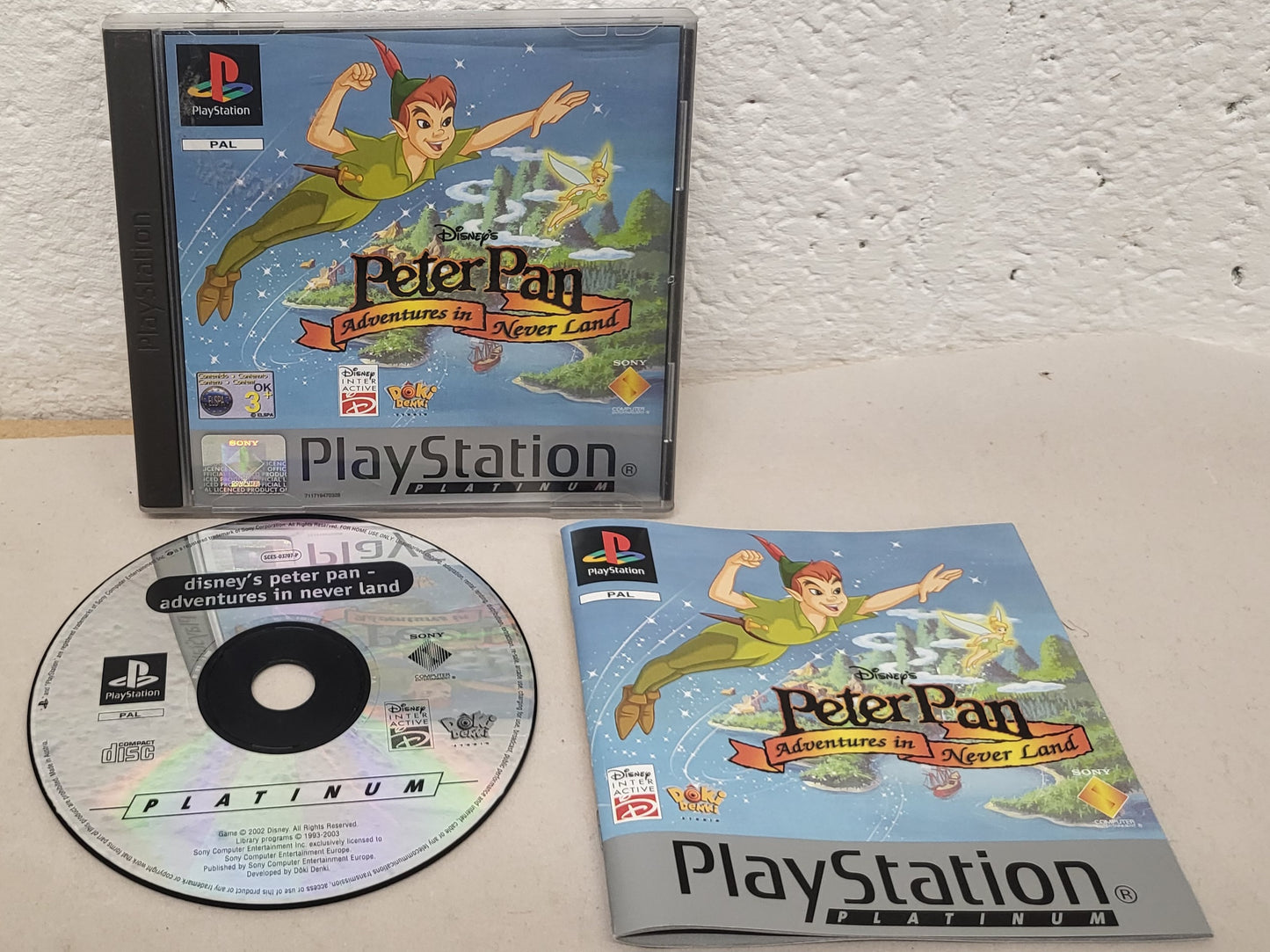 Disney's Peter Pan Adventures in Never Land Sony Playstation 1 (PS1) Game