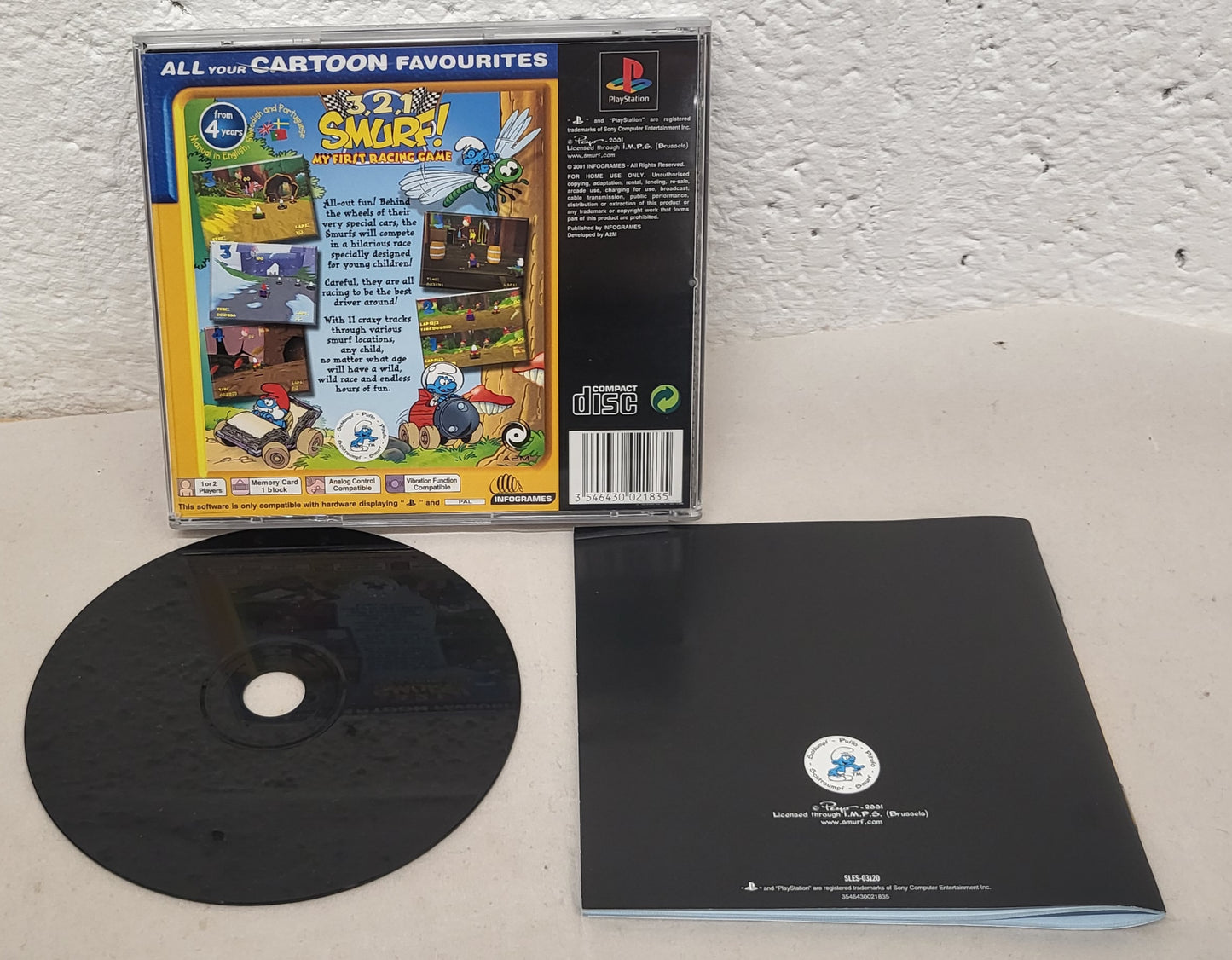3. 2. 1. Smurf Sony Playstation 1 (PS1) Game