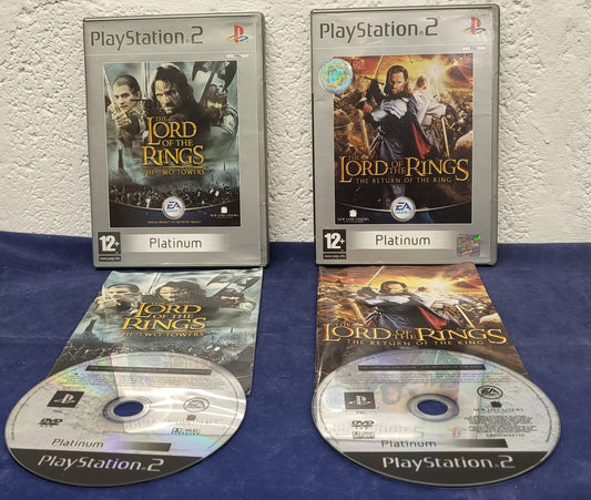 Lord of the Rings Two Towers & Return of the King Sony Playstation 2 (PS2)