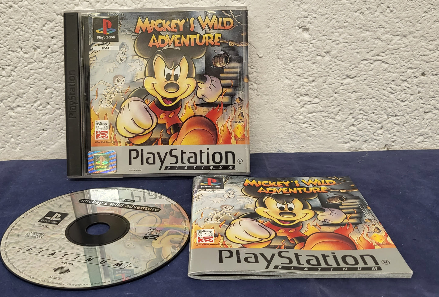 Mickey's Wild Adventure Platinum Sony Playstation 1 (PS1) Game