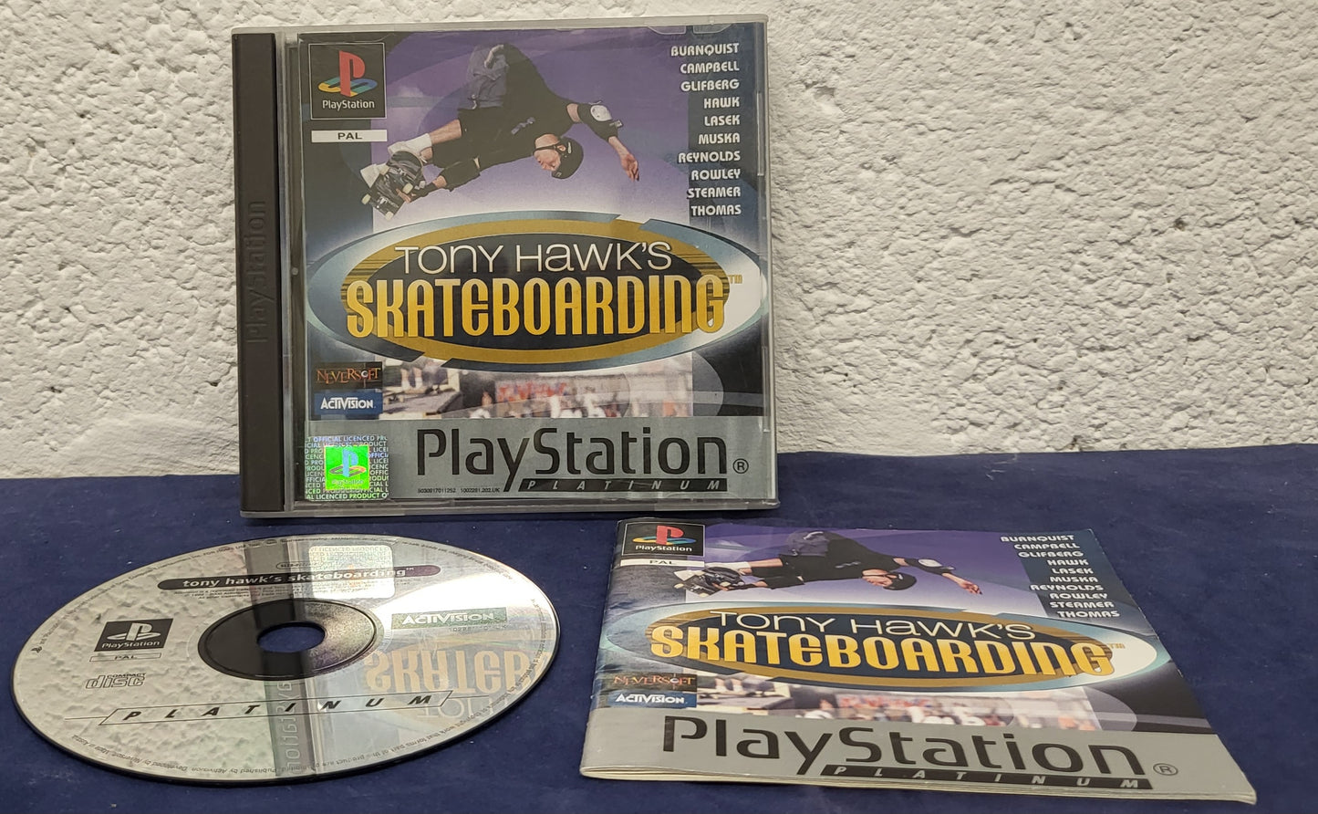 Tony Hawk's Skateboarding Platinum Sony Playstation 1 (PS1) Game