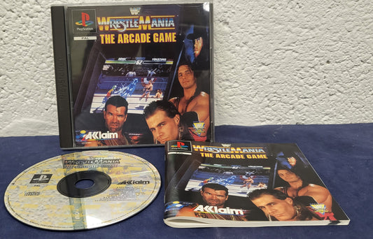 WWF Wrestlemania the Arcade Game Sony Playstation 1 (PS1) RARE Game