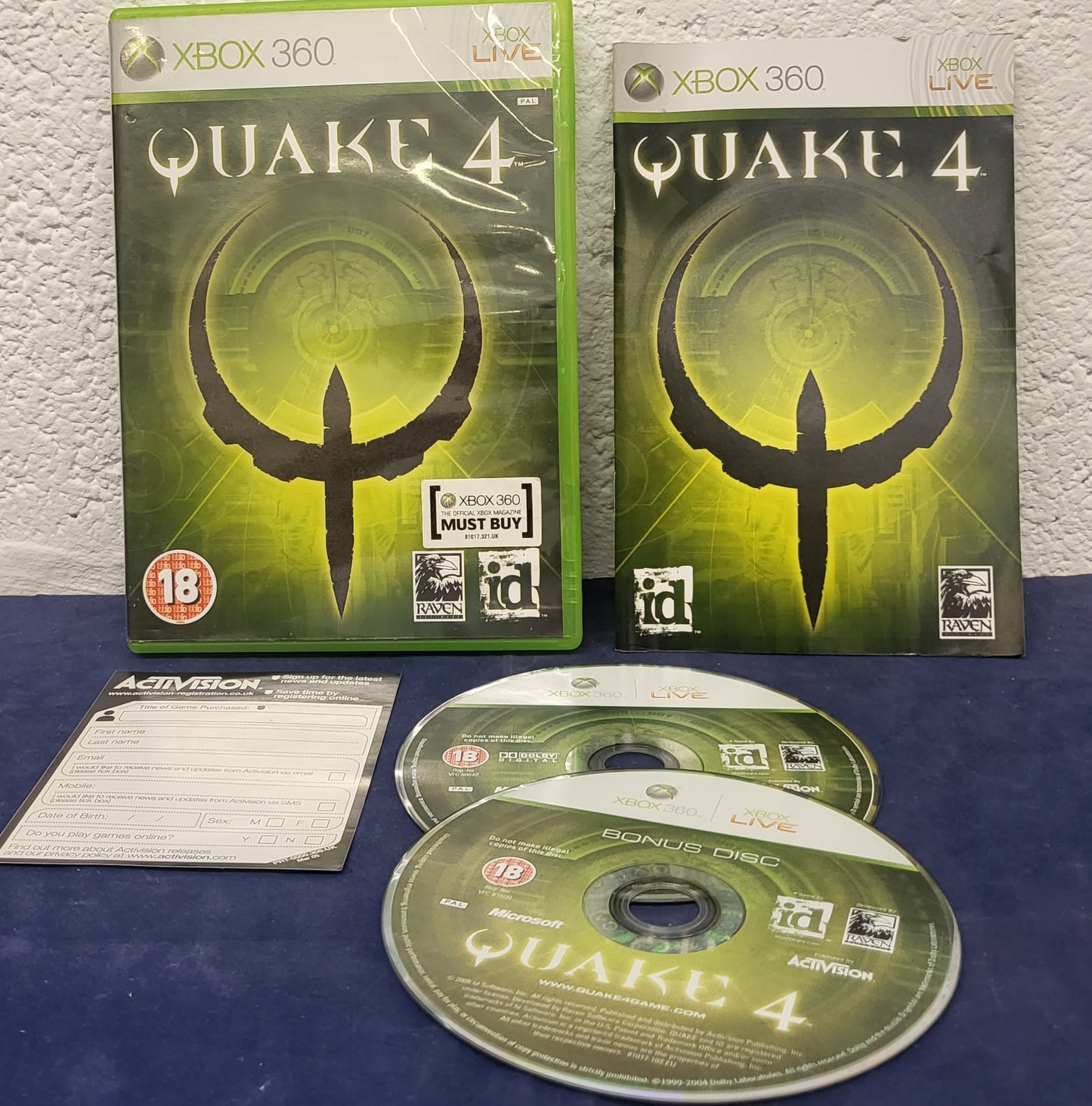 Quake 4 with Bonus Disc Microsoft Xbox 360 Game