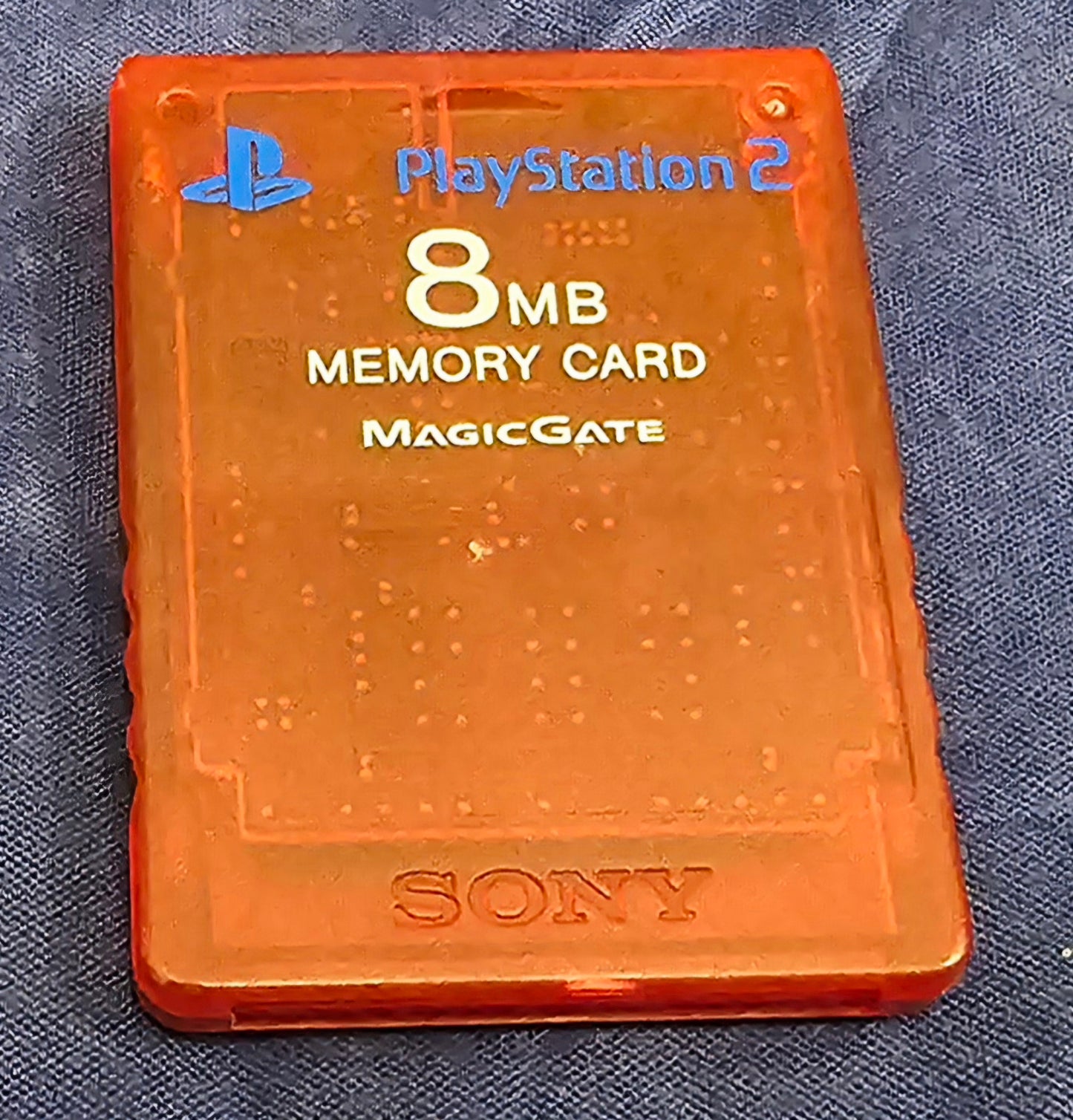 Red 8MB Official Memory Card Sony Playstation 2 (PS2)