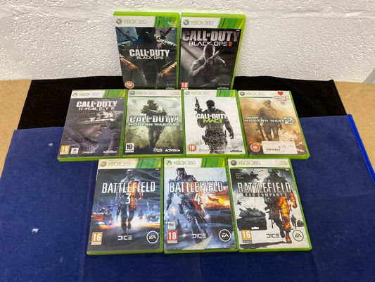 Call of Duty & Battlefield Xbox 360