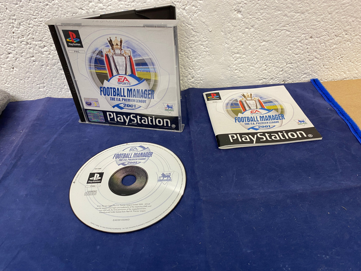 Football Manager the F.A Premier League 2001 Sony Playstation 1 (PS1) Game