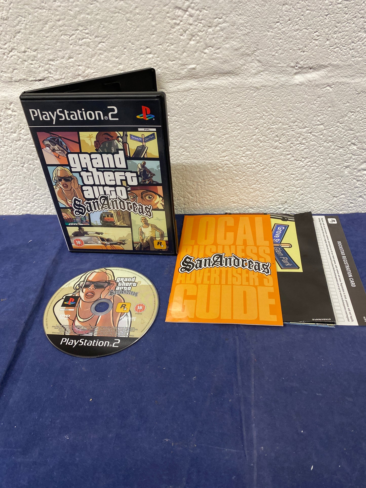 Grand Theft Auto San Andreas  Sony Playstation 2 (PS2) Game