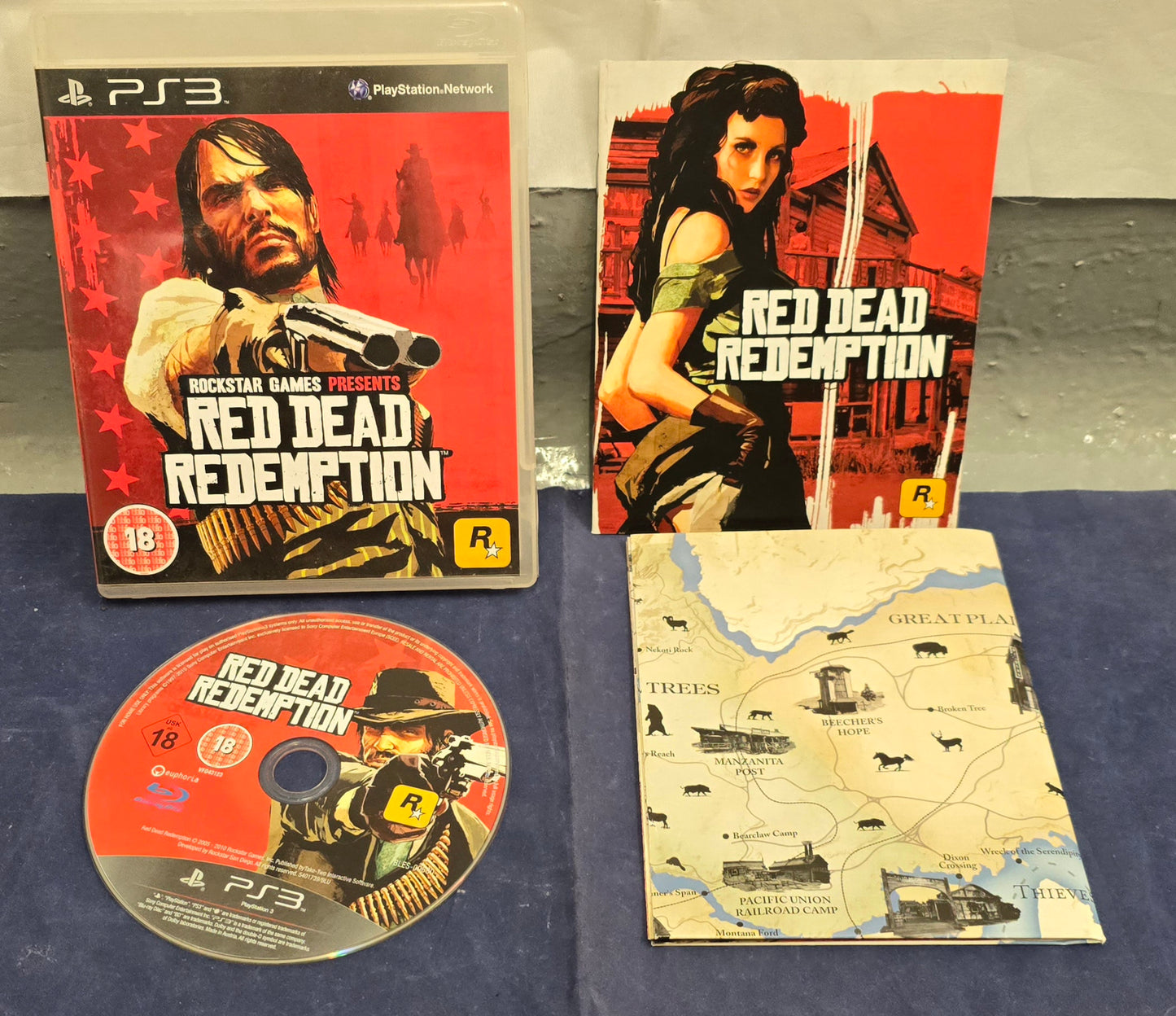 Red Dead Redemption with Map Sony Playstation 3 (PS3) Game