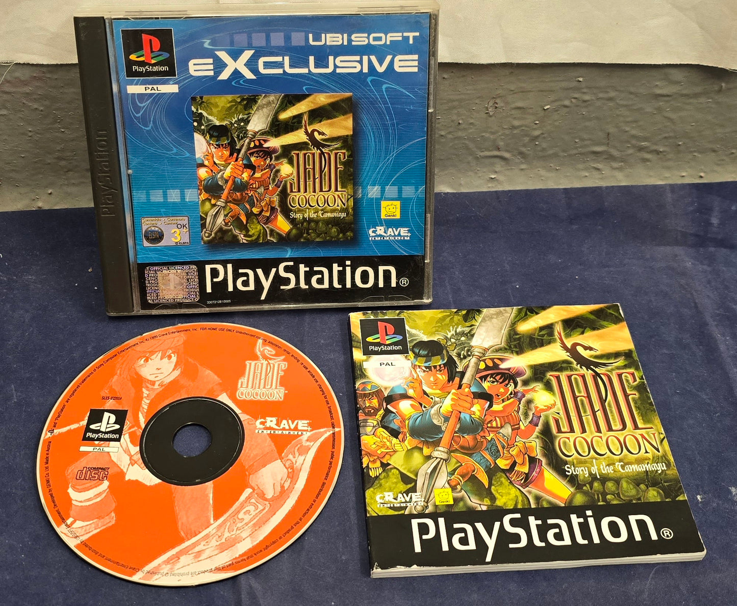 Jade Cocoon the Story of Tamamayu Ubisoft Exclusive Sony Playstation 1 (PS1) Game