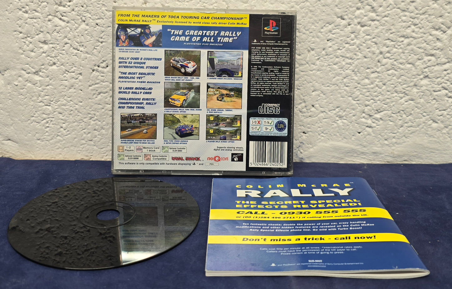 Colin McRae Rally Black Label Sony Playstation 1 (PS1) Game