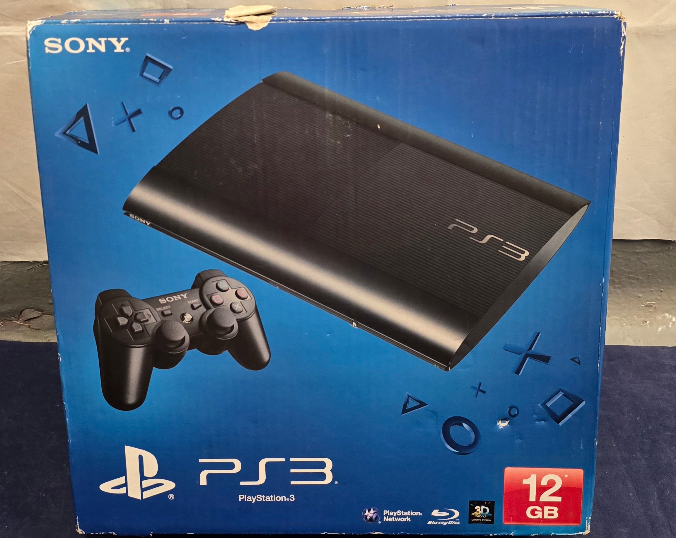 Boxed Sony Playstation 3 (PS3) Super Slim 12GB CECH 4003A Console 