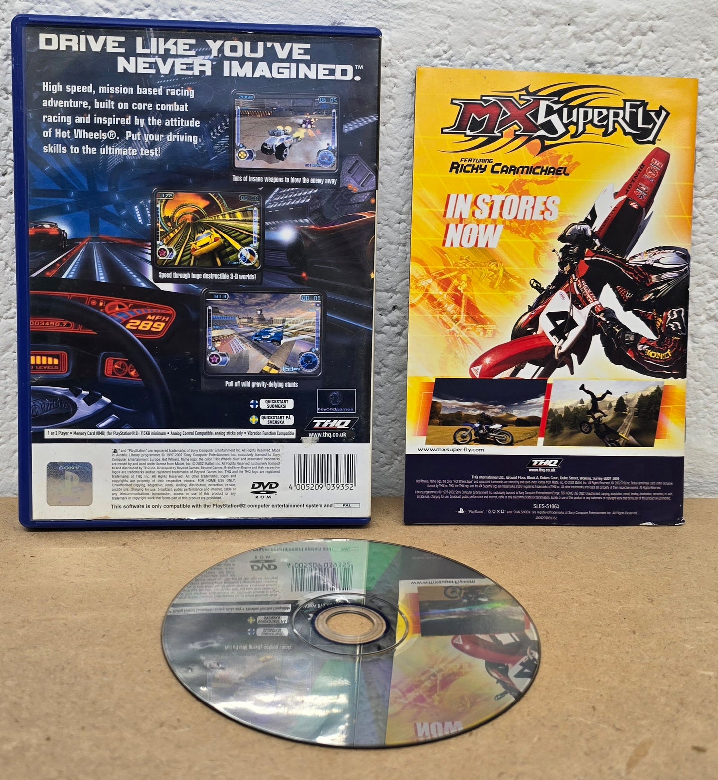 Hot Wheels Velocity X Maximum Justice Sony Playstation 2 (PS2)