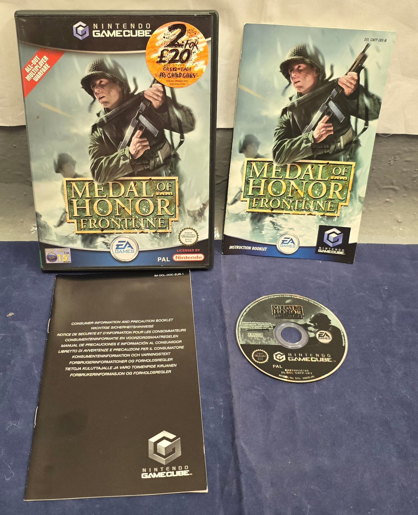 Medal of Honor Frontline Nintendo GameCube Game