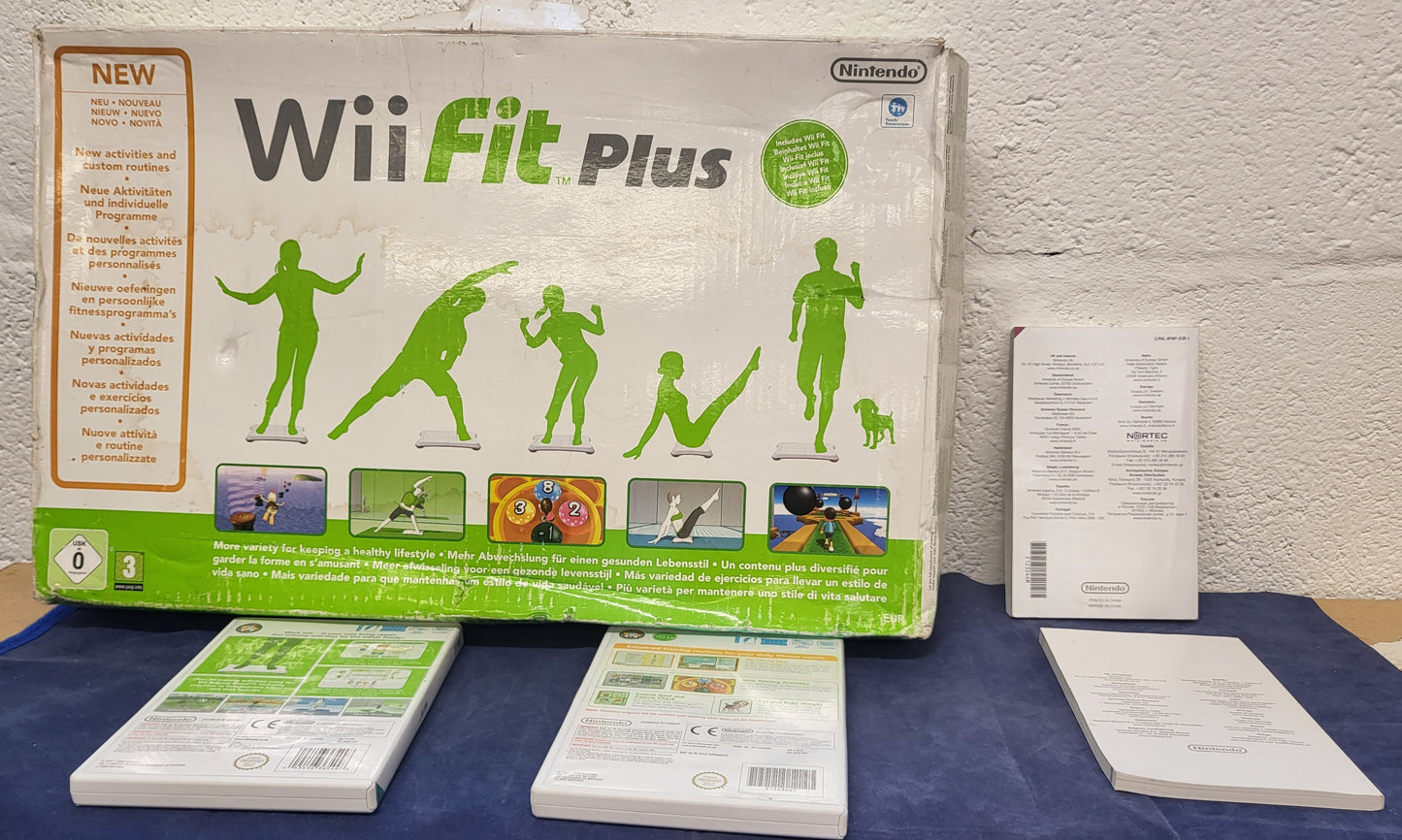 Wii Fit & Plus with Boxed Wii Fit Plus Balance Board