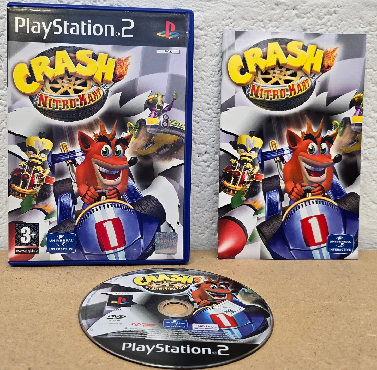 Crash Nitro Kart Black Label Sony Playstation 2 (PS2) Game