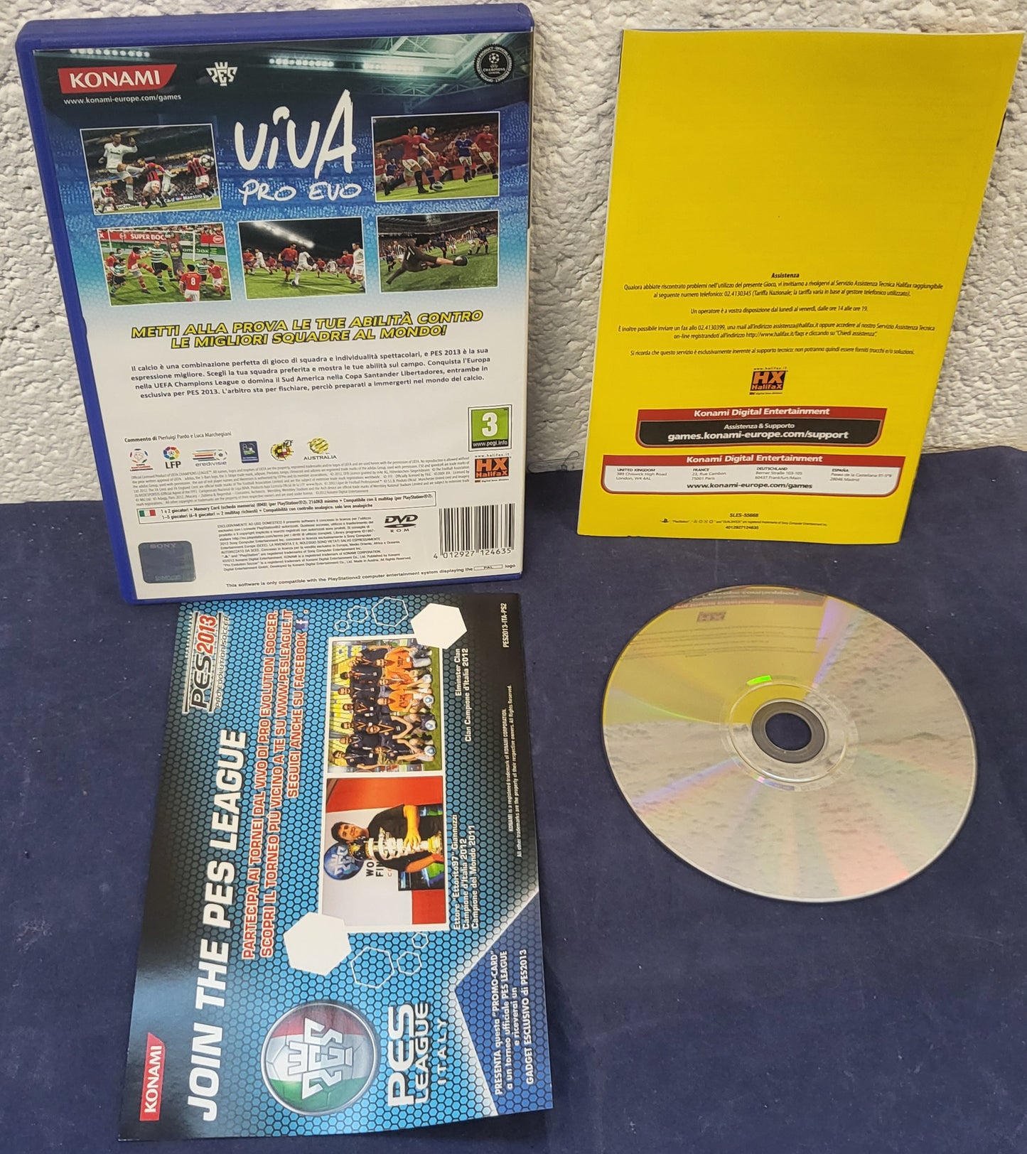 PES Pro Evolution Soccer 2013 Italian Version Sony Playstation 2 (PS2) RARE Game