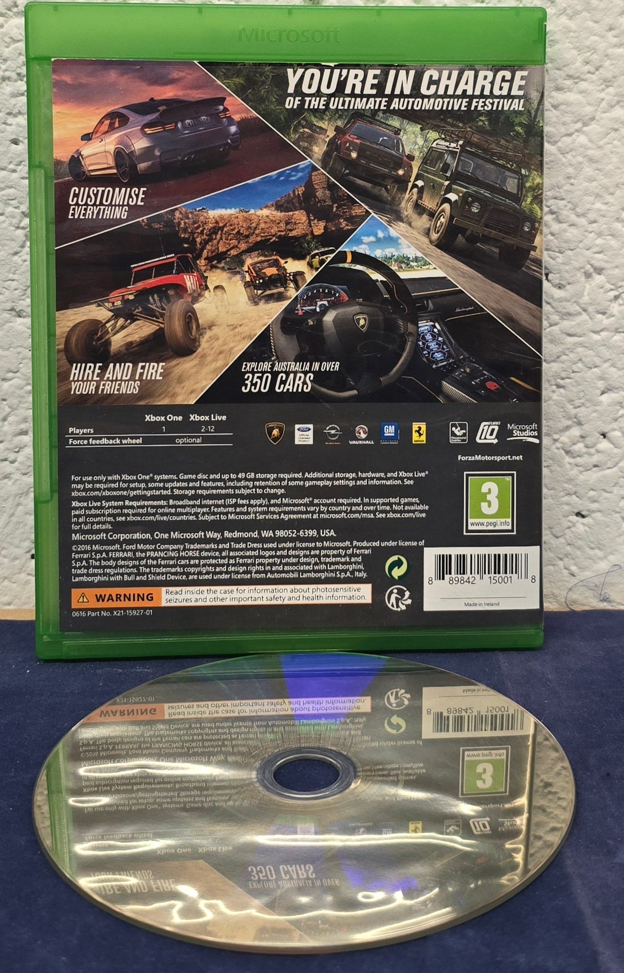 Forza Horizon 3 Microsoft Xbox One Game