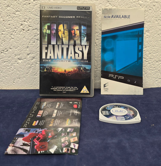 Final Fantasy the Spirits Within Sony PSP UMD