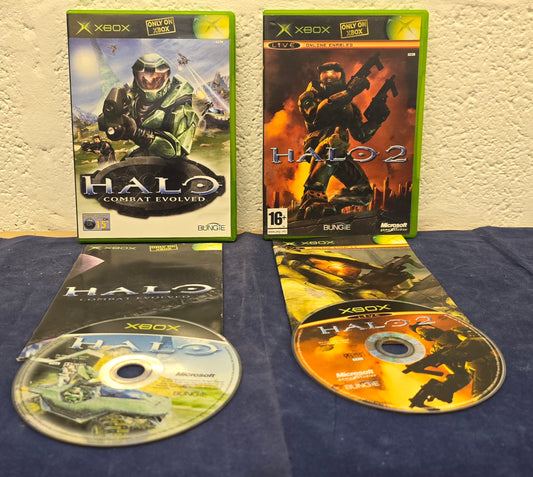 Halo 1 & 2 Microsoft Xbox Game Bundle