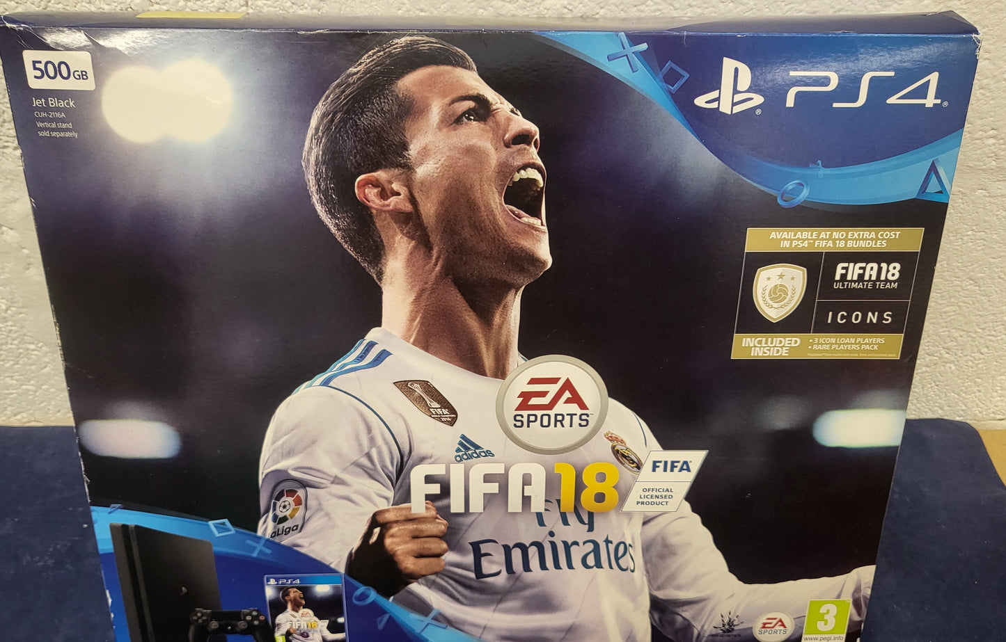 Boxed Sony Playstation 4 (PS4) Console 500 GB with Fifa 18