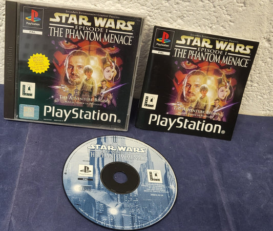 Star Wars Episode I the Phantom Menace Black Label Sony Playstation 1 (PS1) Game