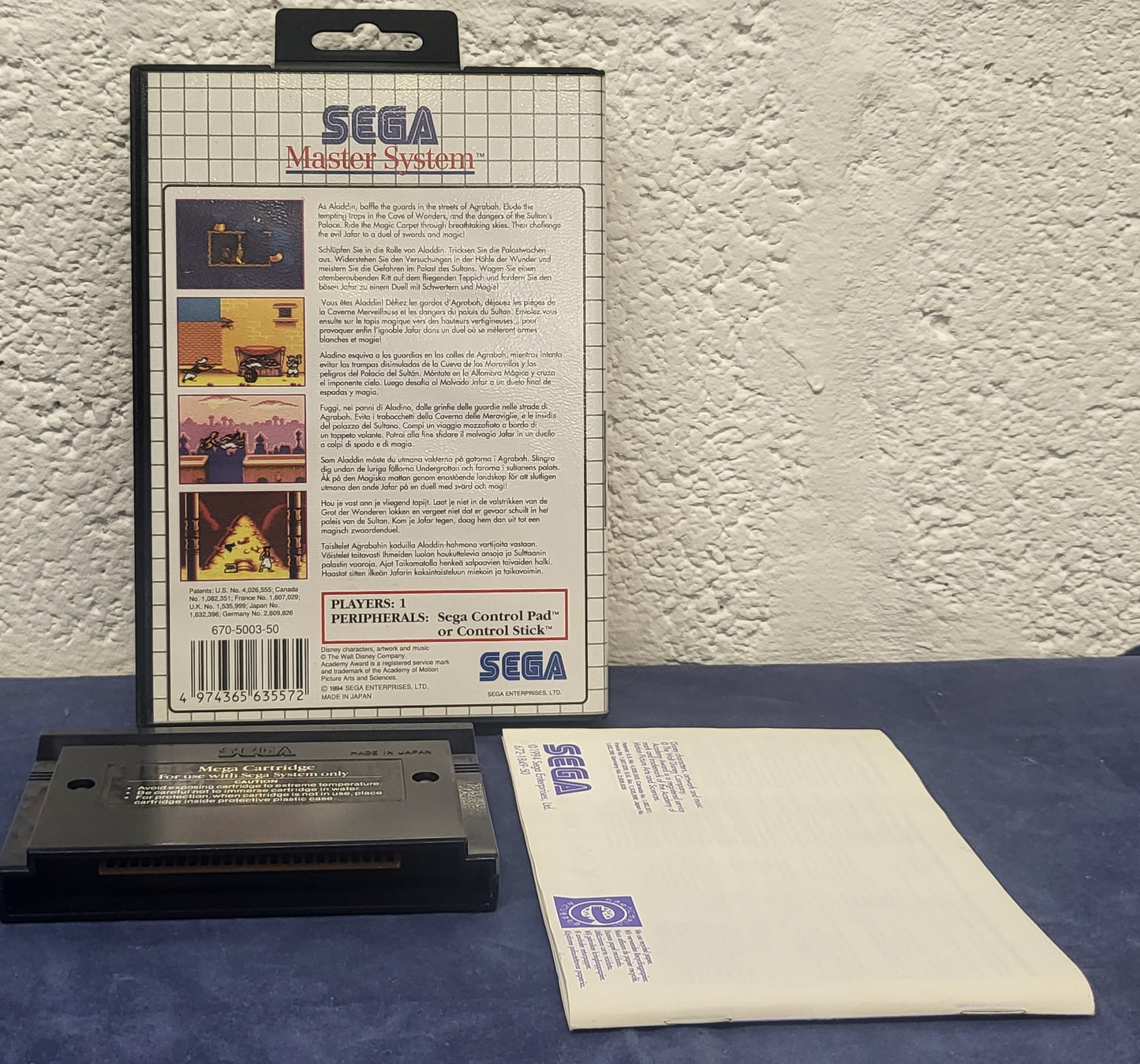 Aladdin Sega Master System
