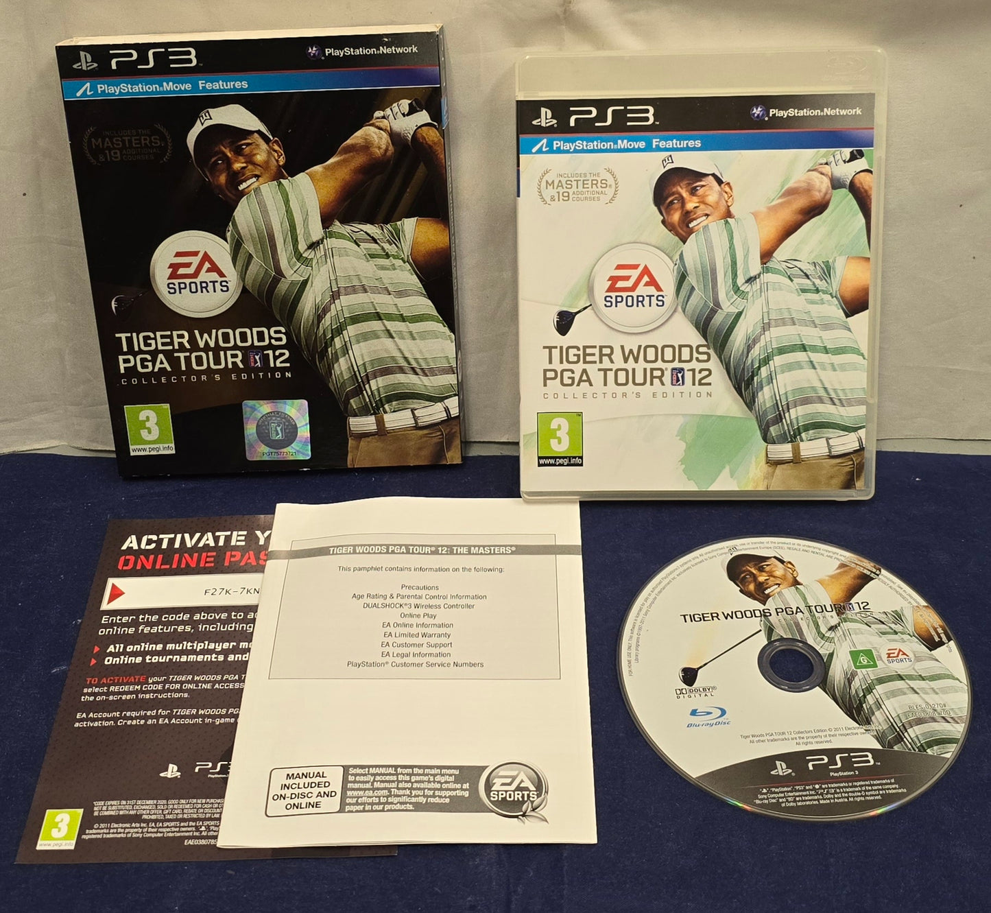 Masters Tiger Woods PGA Tour 12 Collectors Edition Sony Playstation 3 (PS3) Game