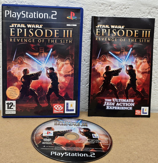 Star Wars Episode III Revenge of the Sith Black Label Sony Playstation 2 (PS2) Game