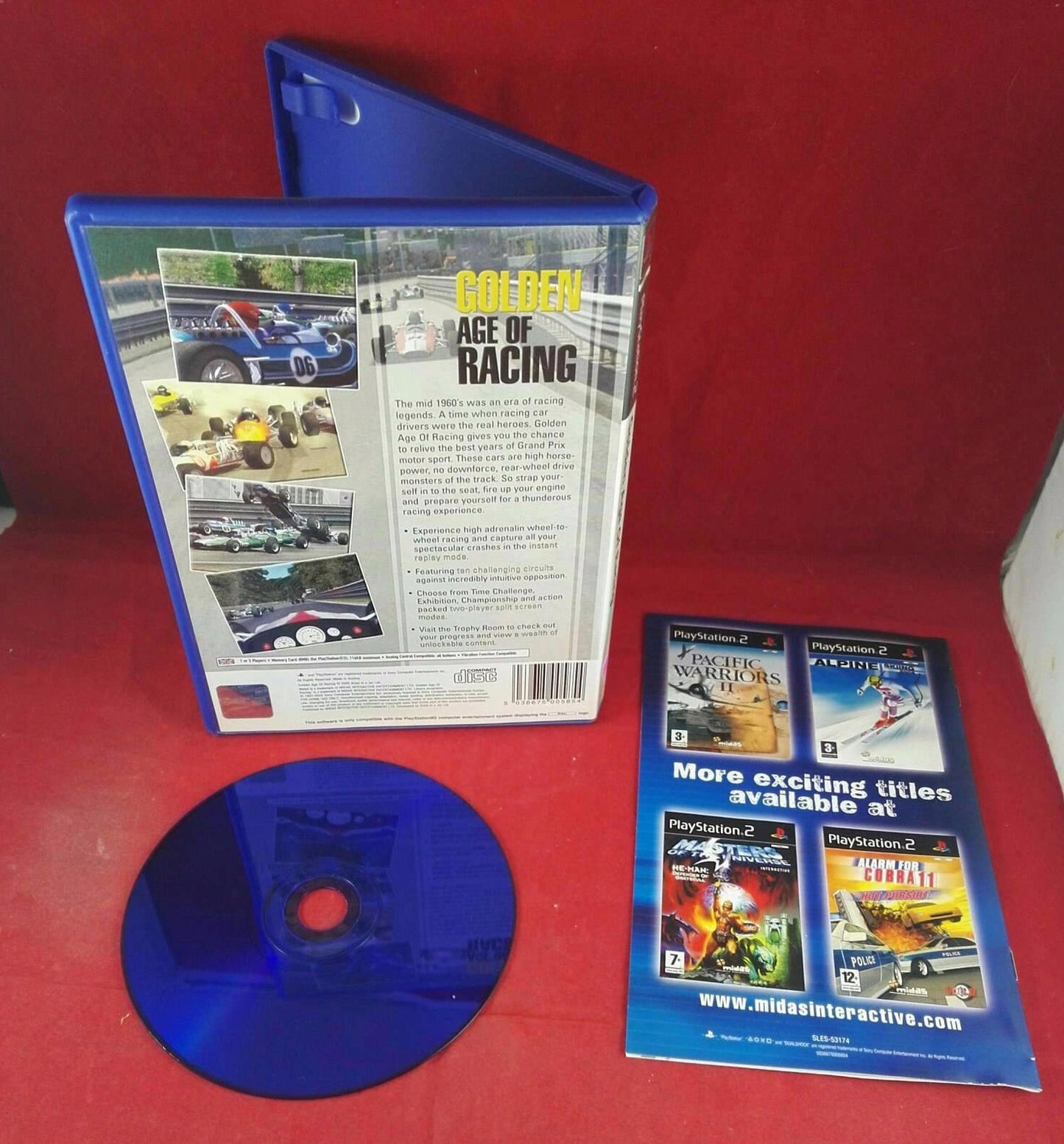 Golden Age of Racing Sony Playstation 2 (PS2) Game