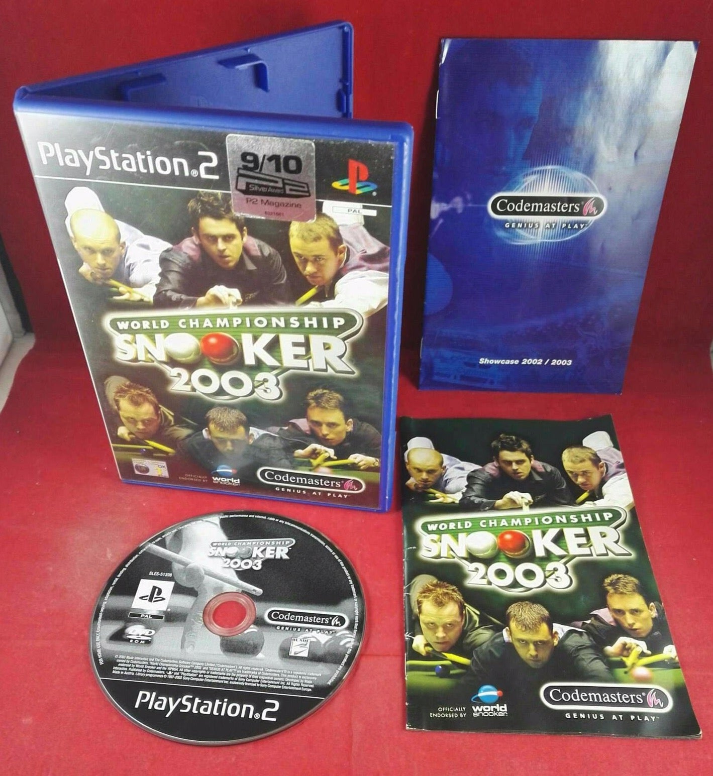 World Championship Snooker 2003 Sony Playstation 2 (PS2) Game