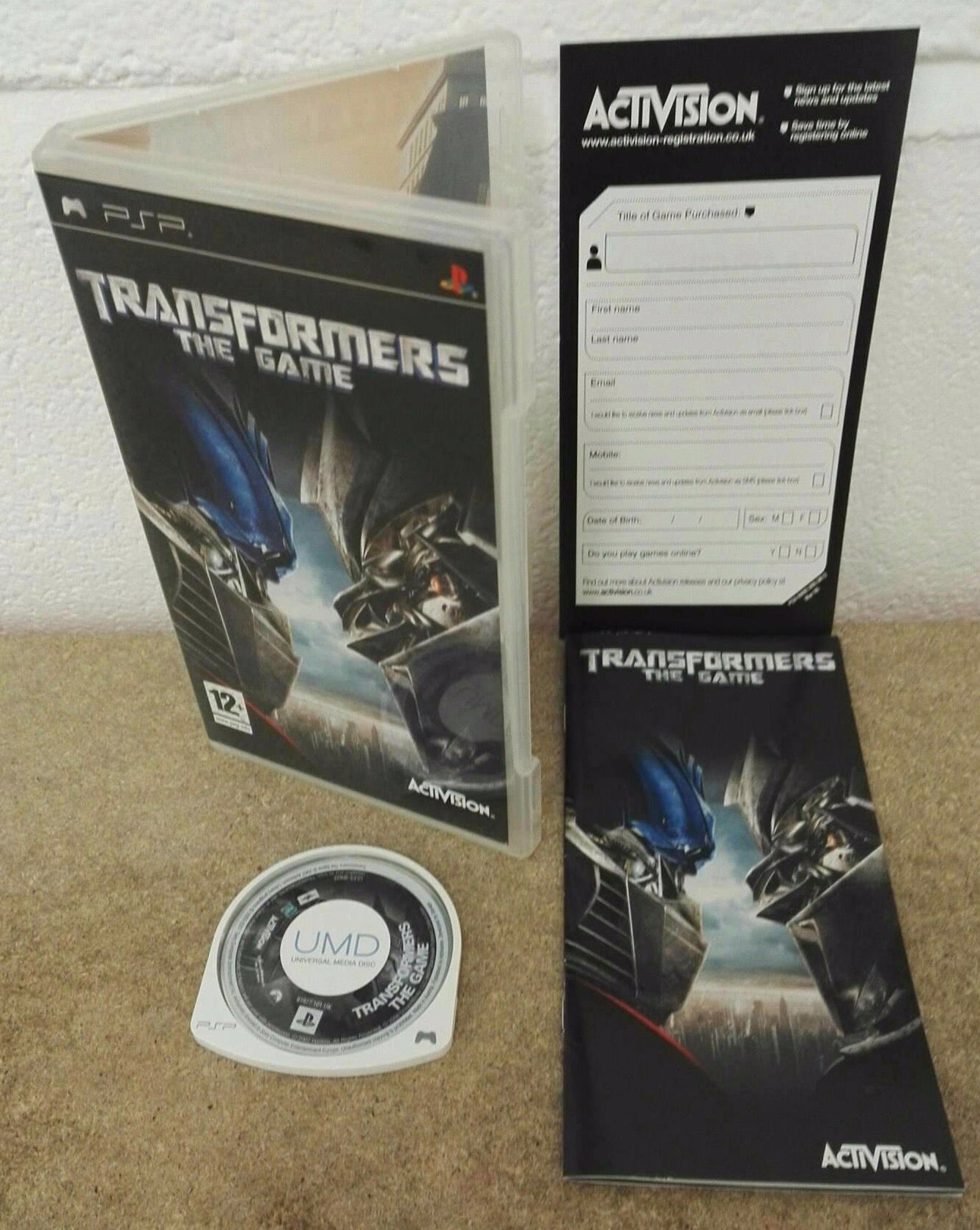 Transformers Sony PSP Game