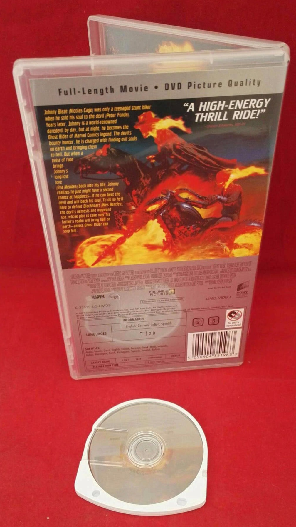 Ghost Rider Sony PSP UMD – Retro Gamer Heaven