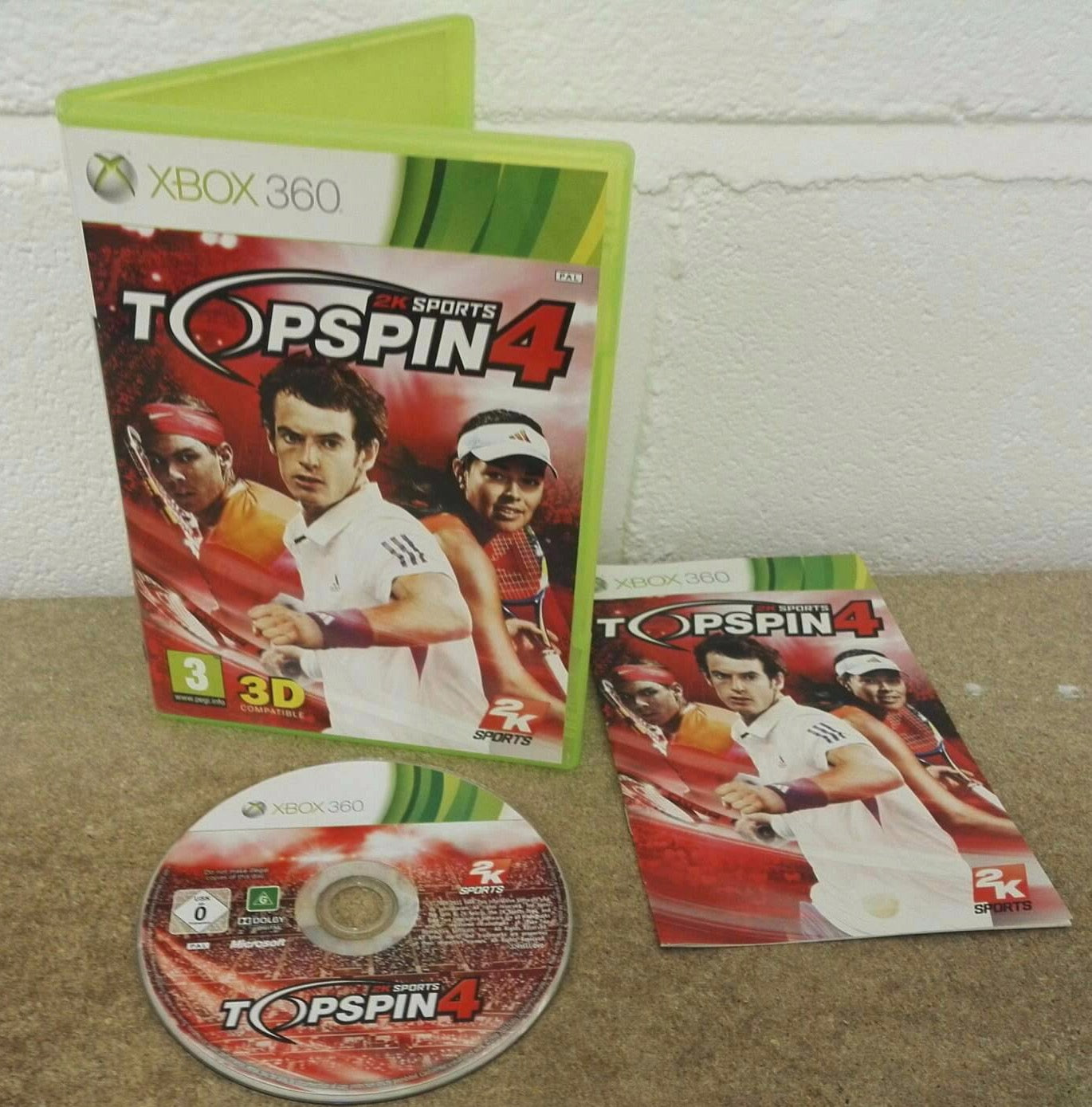 Top Spin 4 Microsoft Xbox 360 Game