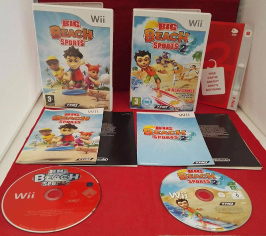 Big Beach Sports 1 & 2 Nintendo Wii Game Bundle