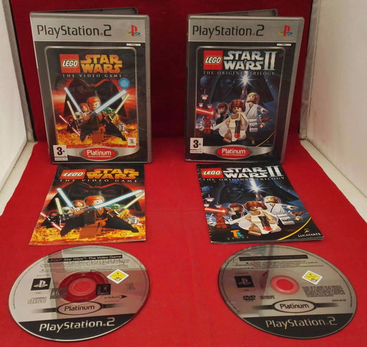Lego Star Wars 1 & 2 Platinum Sony Playstation 2 (PS2) Game Bundle