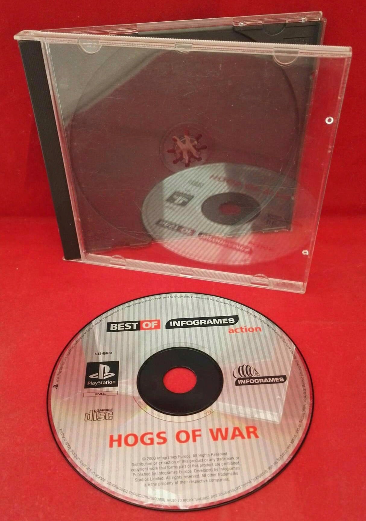 Hogs of War Sony Playstation 1 (PS1) Game Disc Only