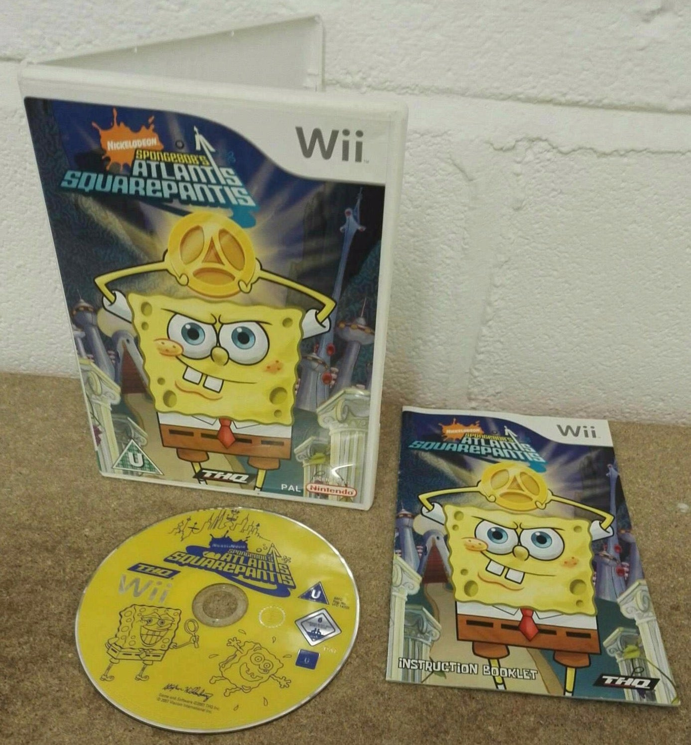 Spongebob's Atlantis Squarepantis Nintendo Wii Game