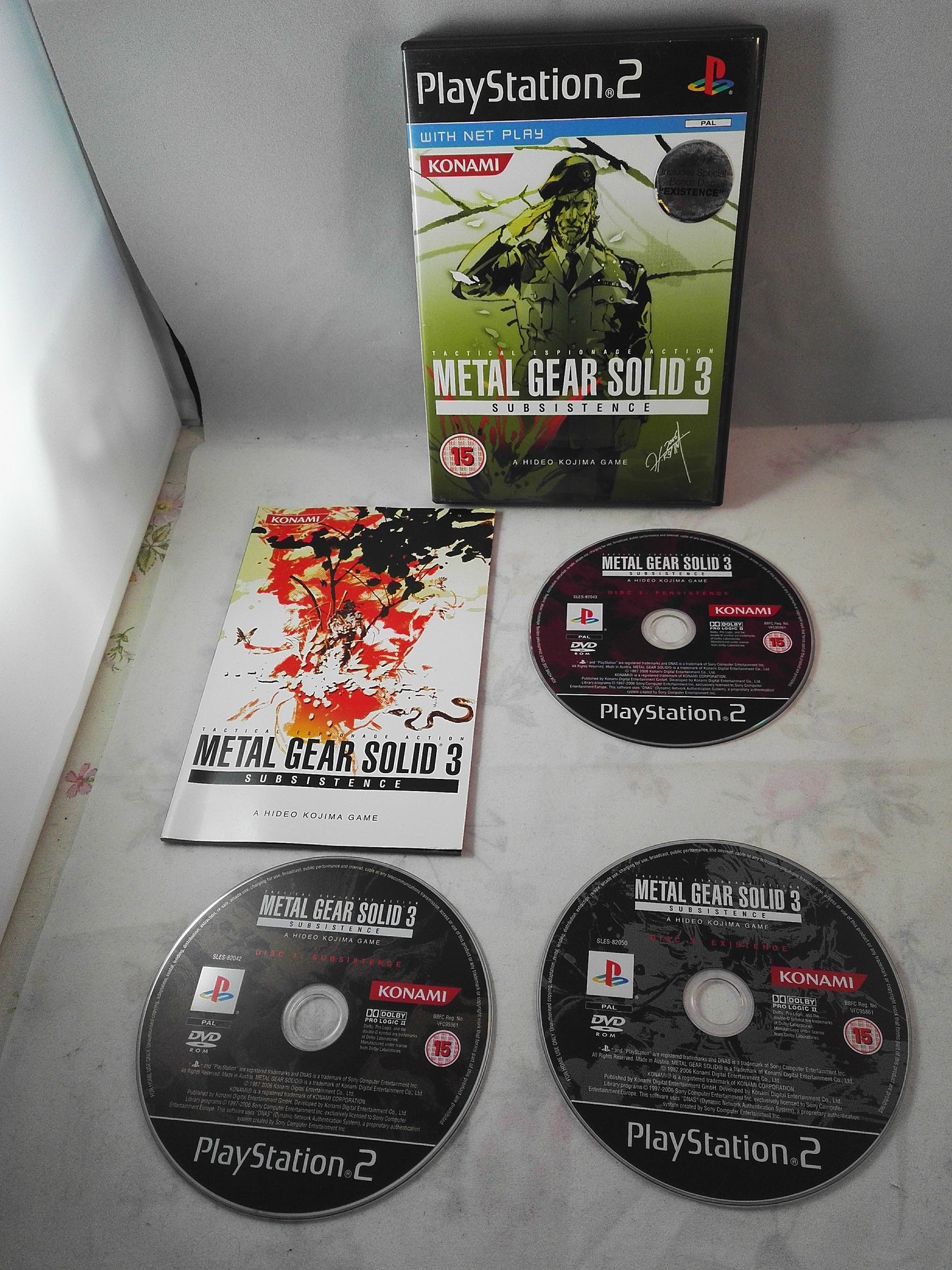 Metal Gear solid 3 Subsistence PS2 (Sony Playstation 2) game