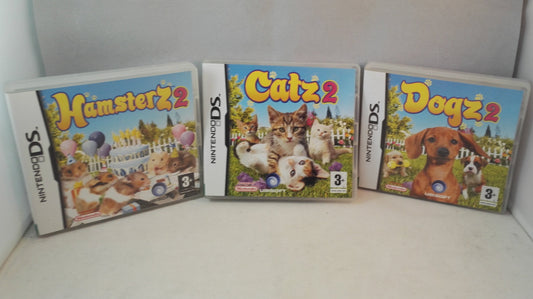 Dogs 2, Catz 2 & Hamsterz 2 (Nintendo DS) game bundle