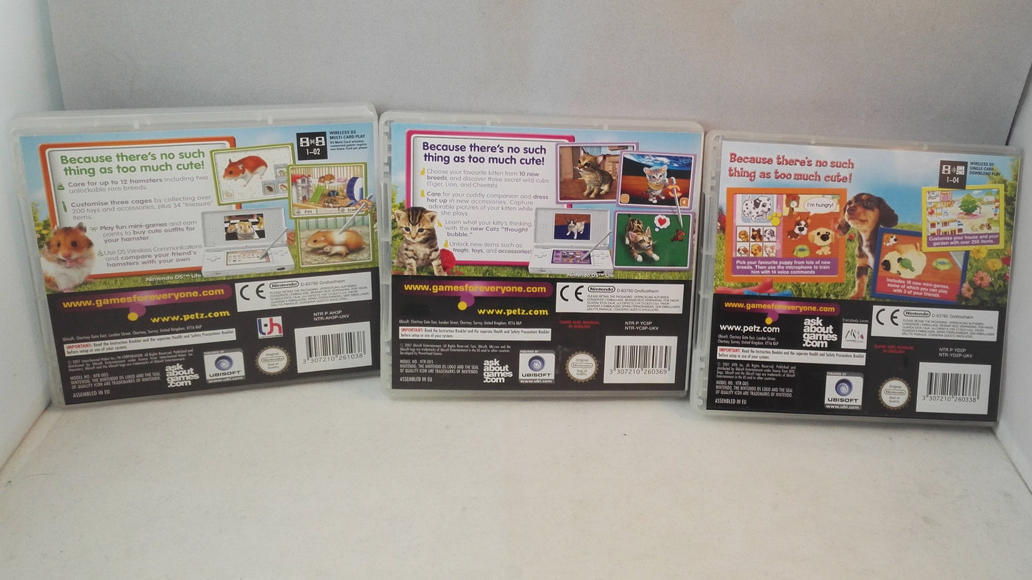 Dogs 2, Catz 2 & Hamsterz 2 (Nintendo DS) game bundle