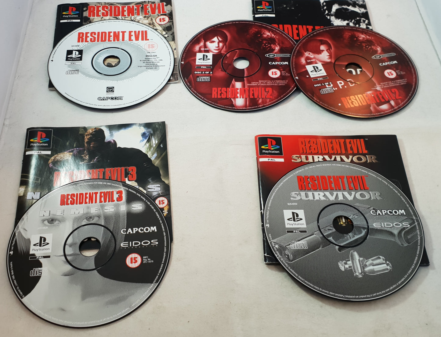 Resident Evil 1,2,3 & Survivor Bundle (Sony Playstation 1) Game